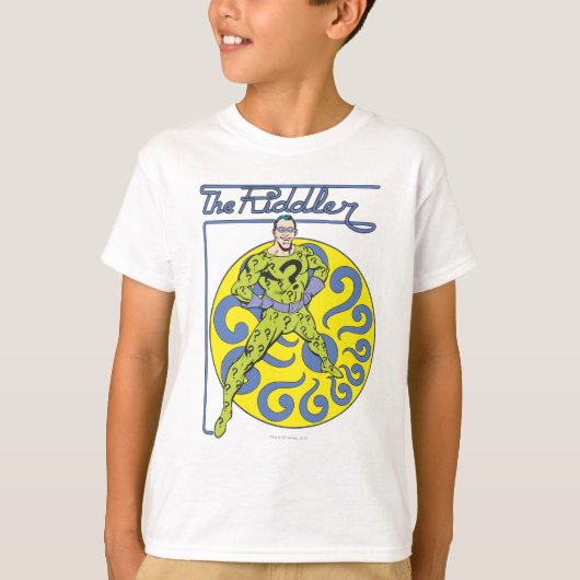 De Riddler en het Logo Paars T-shirt (Voorkant)