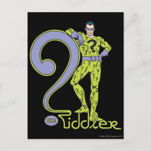 De Riddler en Logo Green Briefkaart (Voorkant)
