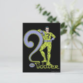 De Riddler en Logo Green Briefkaart (Staand voorkant)