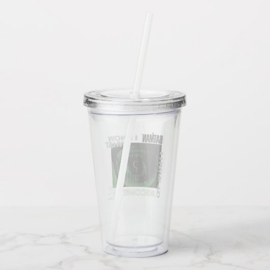 De Riddler "Ik weet wat ik moet worden" Acryl Drinkbeker (Achterkant)