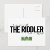 De Riddler - ik weet wat ik moet worden Briefkaart (Voorkant / Achterkant)