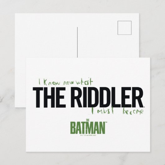 De Riddler - ik weet wat ik moet worden Briefkaart (Voorkant / Achterkant)