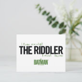 De Riddler - ik weet wat ik moet worden Briefkaart (Staand voorkant)
