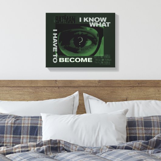 De Riddler "Ik weet wat ik moet worden" Canvas Afdruk (Insitu (Slaapkamer))