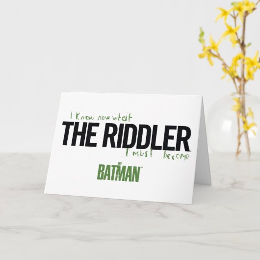 De Riddler - ik weet wat ik moet worden Kaart (Gele Bloem)