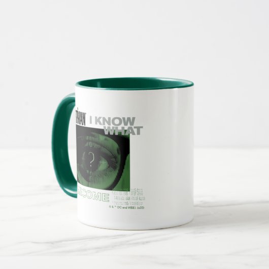 De Riddler "Ik weet wat ik moet worden" Mok (Voorkant links)