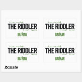 De Riddler - ik weet wat ik moet worden Rechthoekige Sticker (Vel)