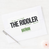 De Riddler - ik weet wat ik moet worden Rechthoekige Sticker (Envelop)