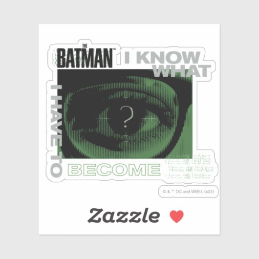 De Riddler "Ik weet wat ik moet worden" Sticker (Vel)