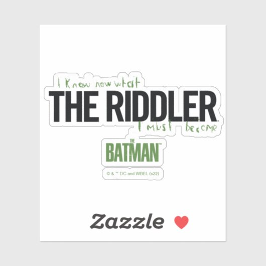 De Riddler - ik weet wat ik moet worden Sticker (Vel)