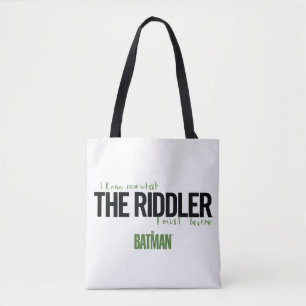 De Riddler - ik weet wat ik moet worden Tote Bag
