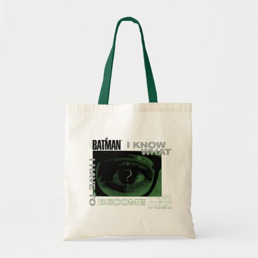 De Riddler "Ik weet wat ik moet worden" Tote Bag (Voorkant)