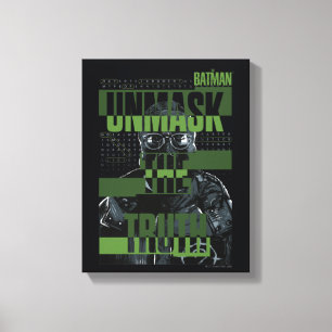 De Riddler - Unmask de Waarheid Canvas Afdruk