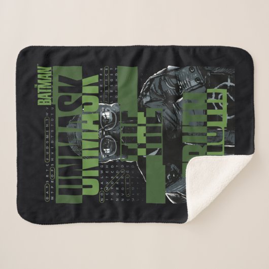 De Riddler - Unmask de Waarheid Sherpa Deken (Voorkant (horizontaal))