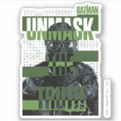 De Riddler - Unmask de Waarheid Sticker (Voorkant)