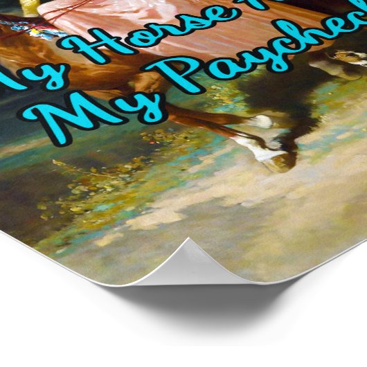 De Ride Along van Alfred De Dreux Poster (Hoek)