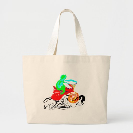 De Ride Grote Tote Bag (Voorkant)