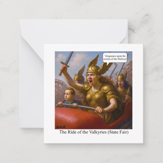 De Ride of the Valkyries (Staats-beurs) Notitiekaartje (Voorkant)