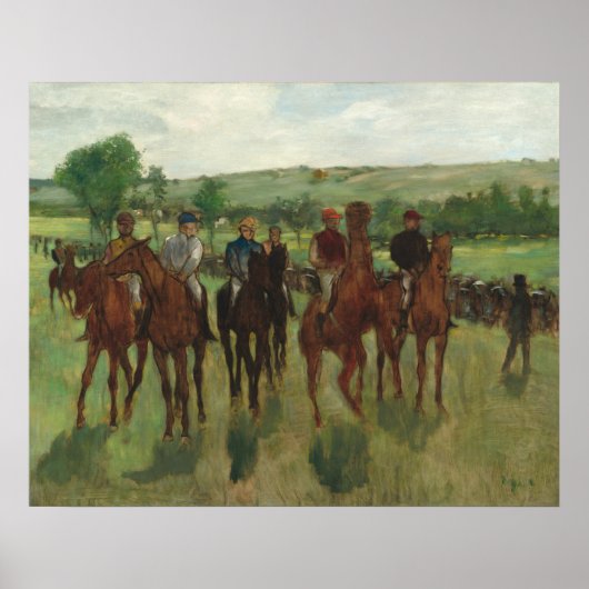 De Riders - Edgar Degas Fine Art Poster (Voorkant)