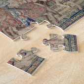 De Riders samenvoegen van de tapijten van 'David' Legpuzzel (Zijkant)
