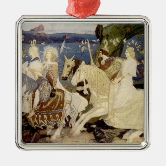 De Riders van de Sidhe Metalen Ornament (Voorkant)
