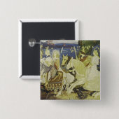 De Riders van de Sidhe Vierkante Button 5,1 Cm (Voorkant /achterkant)