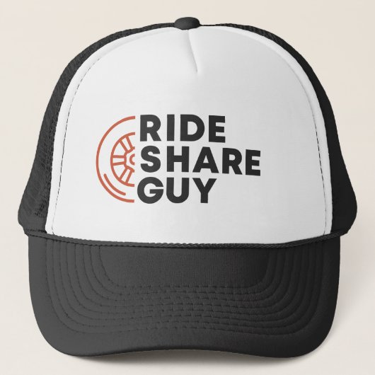 De Rideshare Guy Trucker Hat (NIEUW 2019) Trucker Pet (Voorkant)