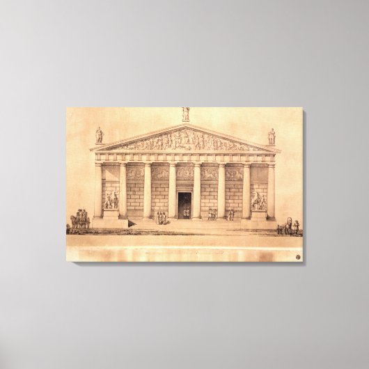 De Riding School of the Imperial Guards, St. Pete Canvas Afdruk (Voorkant)