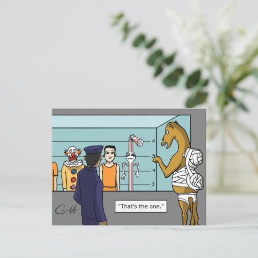 "De riem" Briefkaart (Staand voorkant)