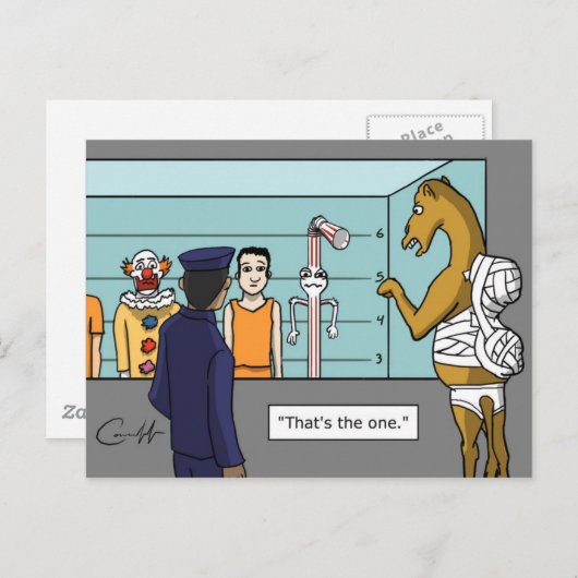 "De riem" Briefkaart (Voorkant / Achterkant)