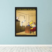 "De riem die de Camel heeft gebroken" Canvas Afdruk (Insitu (Houten vloer))