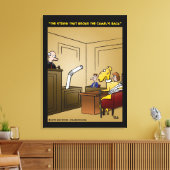 "De riem die de Camel heeft gebroken" Canvas Afdruk (Insitu (Woonkamer))