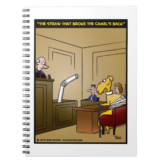 "De riem die de Camel heeft gebroken" Notitieboek (Voorkant)