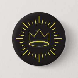 De Righteous King-knop Ronde Button 5,7 Cm