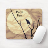 De rij, de maan, de schaduwen muismat (Met muis)