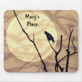 De rij, de maan, de schaduwen muismat (Voorkant)