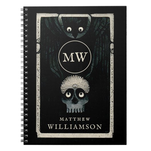 De rij en de donkere schildklierillustratie van de notitieboek (Voorkant)