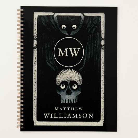 De rij en de donkere schildklierillustratie van de planner (Voorkant)