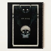 De rij en de donkere schildklierillustratie van de planner (Achterkant)