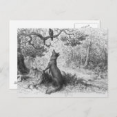 De rij en de vos briefkaart (Voorkant / Achterkant)