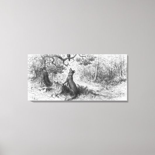 De rij en de vos canvas afdruk (Voorkant)
