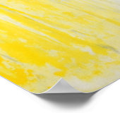 'De rij' grijze en gele Abstracte kunst Poster (Hoek)