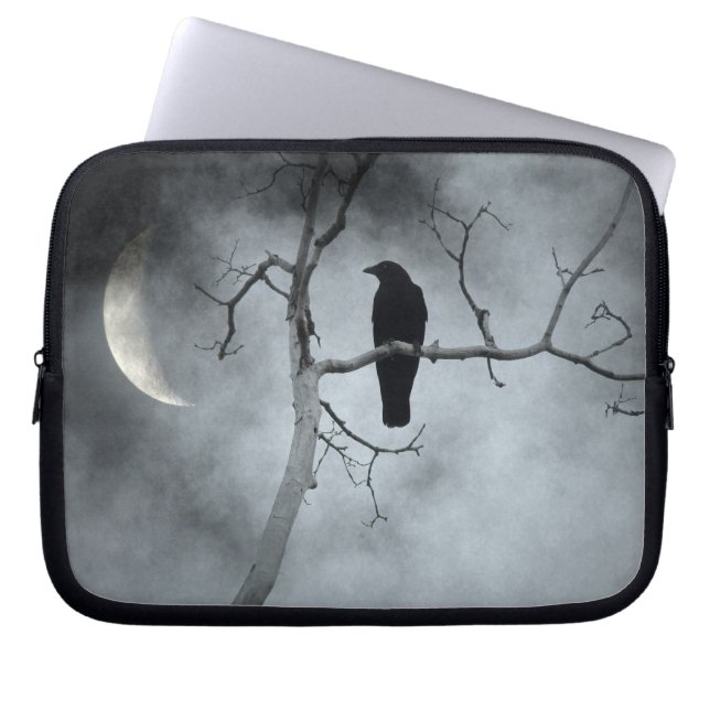 De rij in een begiste bosboom laptop sleeve (Voorkant)