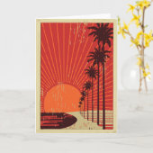 De Rij van de palm Kaart (Gele Bloem)