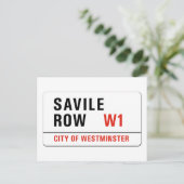 De Rij van Savile, het Teken van de Straat van Briefkaart (Staand voorkant)