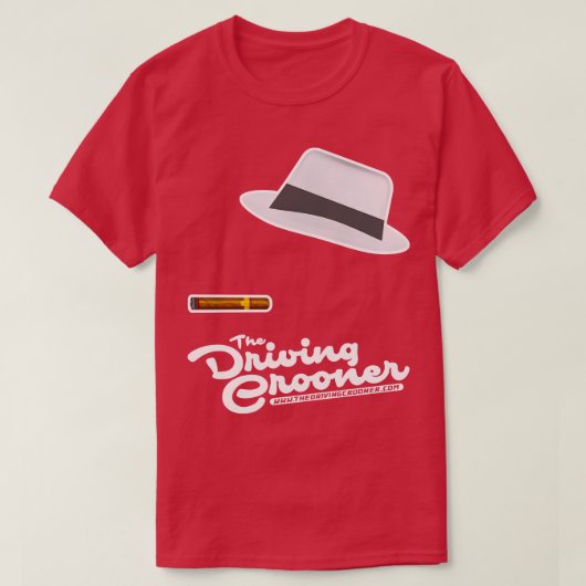 De rijdende crooner t-shirt (Design voorkant)