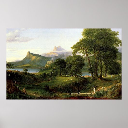 De Rijk, de Arcadiaan of de Pastorale Sta Poster (Voorkant)