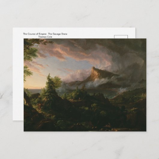 De Rijk: Staat van Savage van Thomas Cole Briefkaart (Voorkant / Achterkant)