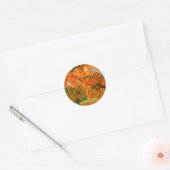 De rijkdom van de herfst ronde sticker (Envelop)