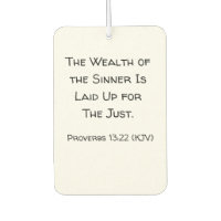 De rijkdom van de Sinner is voor de rechtvaardige.